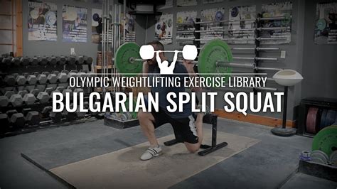 Bulgarian Split Squat Olympic Weightlifting Exercise Library Youtube