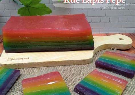 Resep Kue Lapis Pepe Rainbow Oleh Olive Bunda Qonita Cookpad