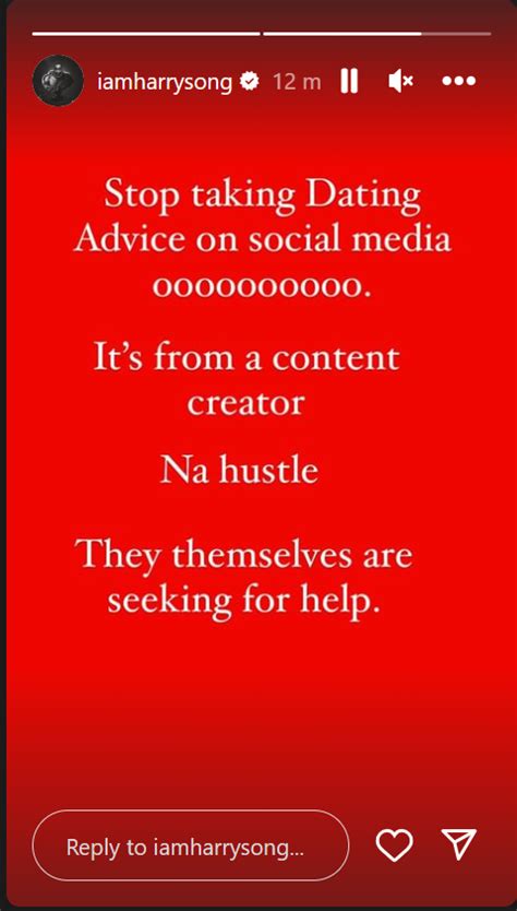 Stop Taking Dating Advice On Social Media Harrysong