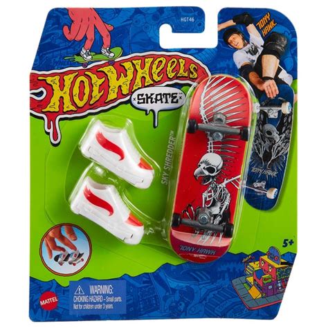 Hot Wheels Skate Tony Hawk Fingerboard And Skate Shoes Pack Assortment Smyths Toys Uk