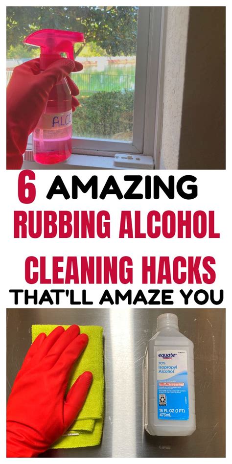 6 Amazing Rubbing Alcohol Cleaning Hacks That Will Surprise You In 2020 Cleaning Hacks Diy