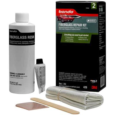 Bondo Fiberglass Resin Repair Kit, Bondo 00420, 60-4550-8290-3 | Hillas.com