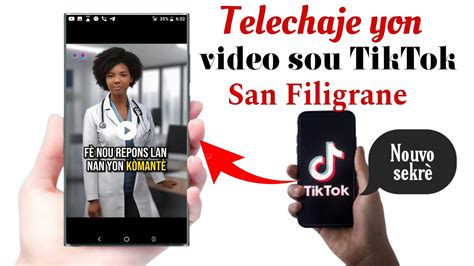 Men Gwo Sekr A Telechaje Yon Video Sou Tiktok San Filigram Nouvo Sekr