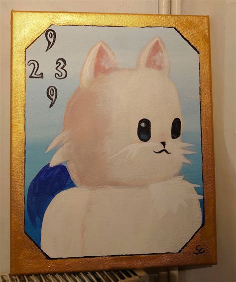 I Painted The Minimog Card From Final Fantasy Viii Acrylic On Canvas