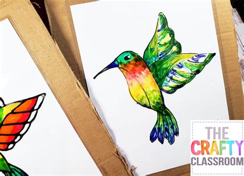 Hummingbird Art Project for Kids