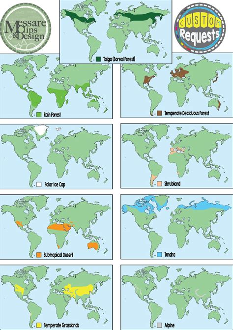 Biome Map Coloring Worksheet Pdf