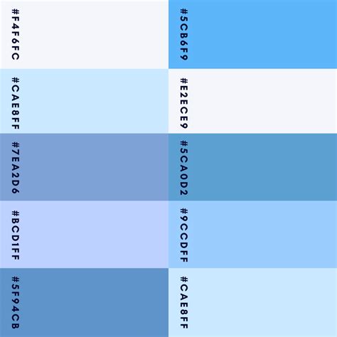 Spring Blue Color Palette