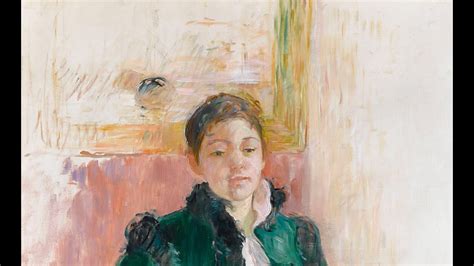 Junges Mädchen in einem grünen Mantel von Berthe Morisot Video von