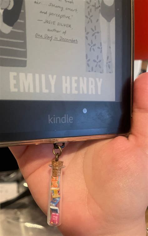 Emily Henry Kindle Charm Custom Kindle Charm Suitable For Usb C Dust