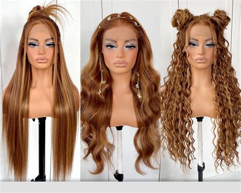 Amazon Mitimes X Glueless Reddish Brown Lace Front Wigs Pre