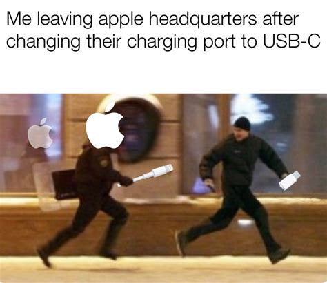 All they had to fight back were lightning connectors :-) : r/memes