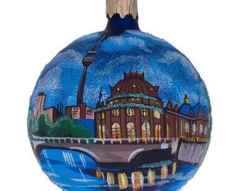 BERLIN Christmas Decoration, Berlin Christmas Bauble Glass Ball, Christmas Tree Ornament Berlin ...