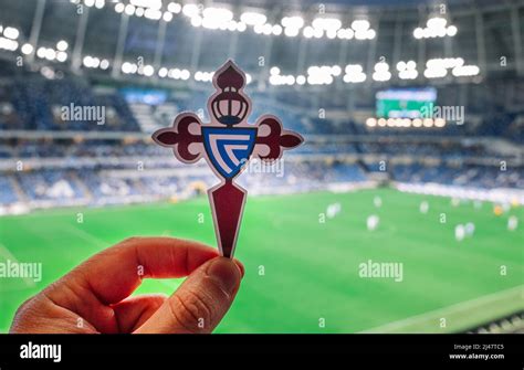 September 12 2021 Vigo Spain The Emblem Of The Rc Celta De Vigo