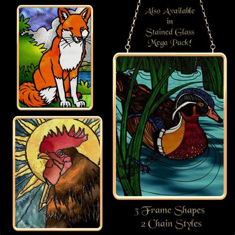 Stained Glass Animals Pack