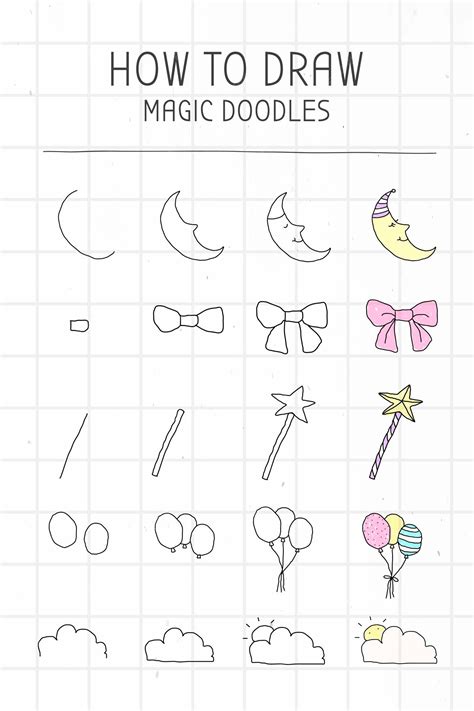 Tutorial de cómo dibujar garabatos mágicos | Vector Gratis