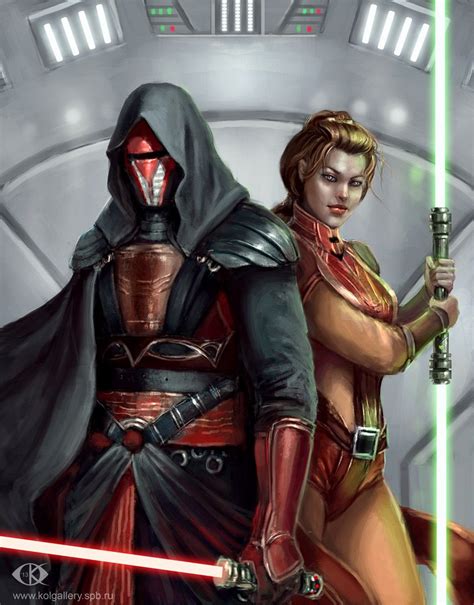 Darth Revan And Bastila Shan By Icedwingsart On Deviantart Star Wars