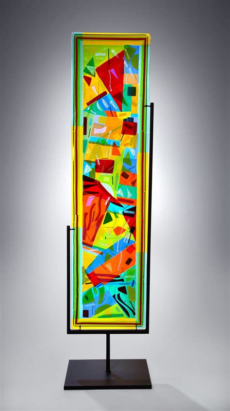 Large Abstract Panel by Helen Rudy (Art Glass Sculpture) | Artful Home