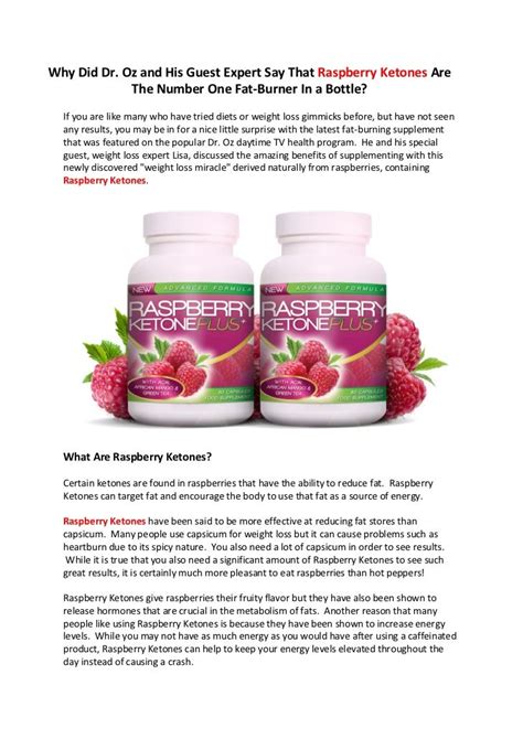 What Makes The Raspberry Ketone Diet