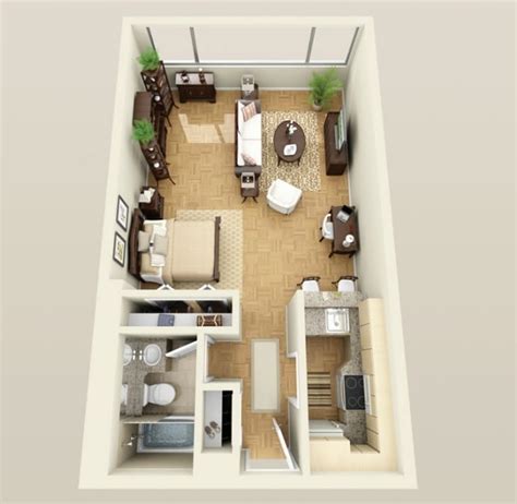 Planos De Apartamentos Peque Os De Un Dormitorio Dise Os Construye Hogar