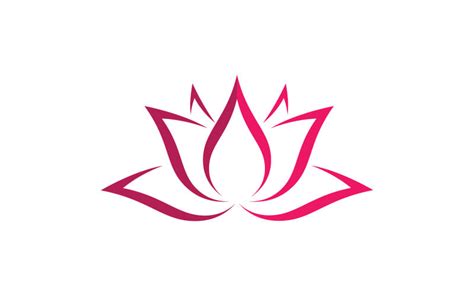 Modèle De Logo Beauté Lotus Flower Illustration Vectorielle V3