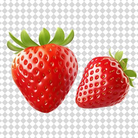 Premium PSD Strawberry Isolated On Transparent Background Psd File Format