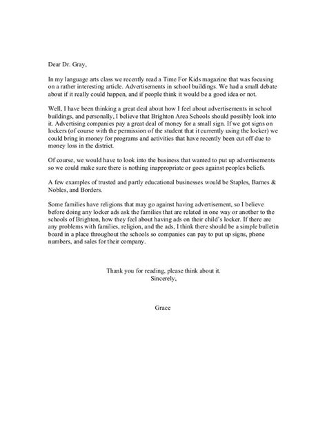 Persuasive Letter Template