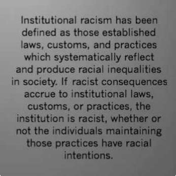 Institutional Racism In The New Millennium Introduction