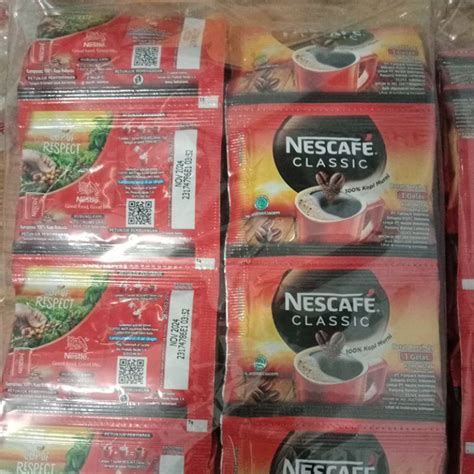 Jual Nescafe Klasik Kopi Bubuk Instan Tanpa Ampas 1renceng Isi 10 Saset Shopee Indonesia