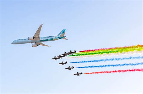 Etihad Airways Celebrates Th Anniversary With Iconic Fly Past At