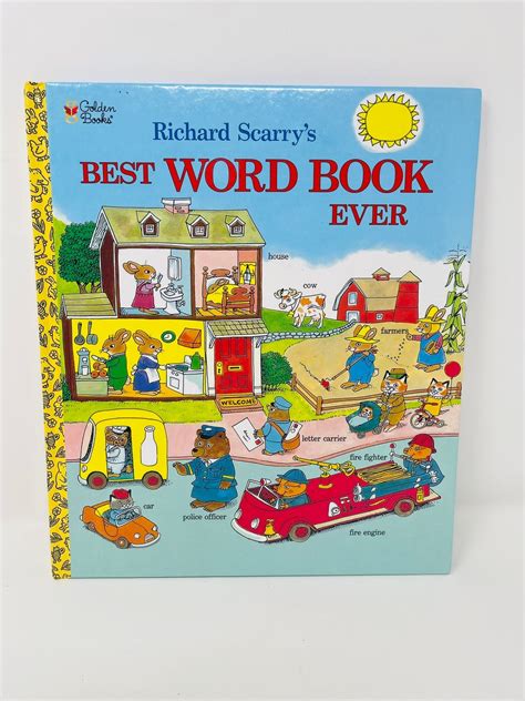 Richard Scarry Story Book Best Word Book Ever Oversized Picture Book