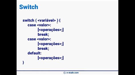 Curso Avan Ado De Linguagem C Aula Parte Switch Youtube