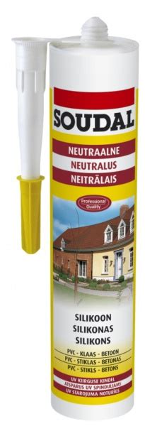 SOUDAL NEUTR SILIKOON VALGE 280 Ml 15 Liimid Ja Silikoonid VIIMISTLUS