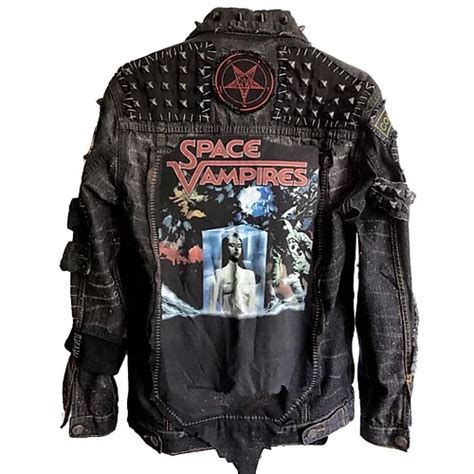 Space Vampires Denim Jacket By Chad Cherry Chadcherryclothing