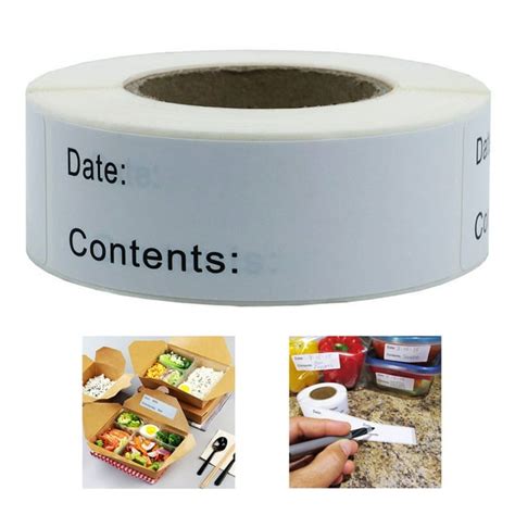 125pcs/roll Food Storage Labels Freezer Refrigerator Freezer Labels ...