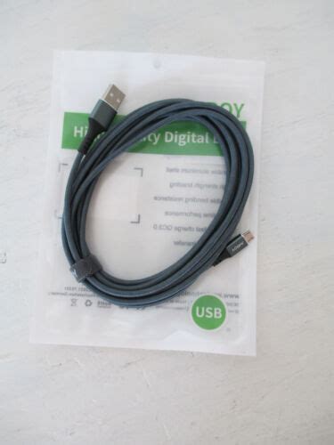 Extra Long Micro USB Cable 10ft Android Charger Data Cable Fast Phone