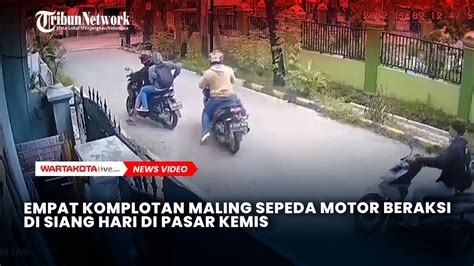 Empat Komplotan Maling Sepeda Motor Beraksi Di Siang Hari Di Pasar