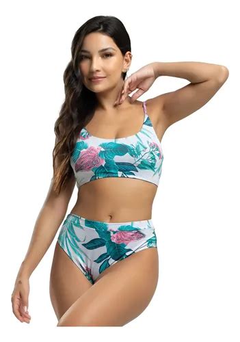 Biquini Top Faixa Hot Pants Asa Delta Estampado Moda Praia MercadoLivre