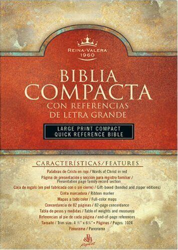 Rvr Biblia Compacta Letra Grande Con Referencias By B H Espanol