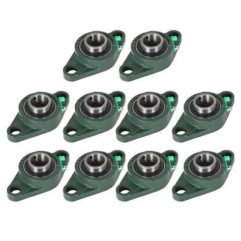 Munirater 10PCS UCFL205 16 1in Bore 2 Bolt Pillow Block Flange Bearing