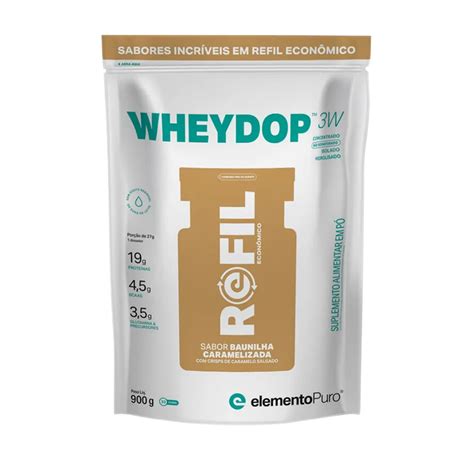 Wheydop W Refil Elemento Puro G Curitiba Nutrition Suplementos