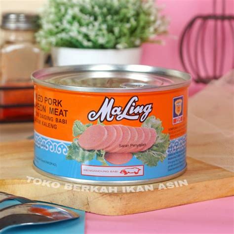 Jual Ma Ling Luncheon Pork 397gram TTS Canned Daging Ham Babi Maling