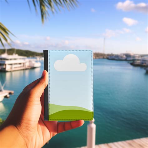 Customizable Passport Cover Mockup Canva Compatible Overlay Mockup For