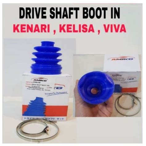 Silicone Blue Perodua Kenari Kelisa Viva Drive Shft Boot Inner Key