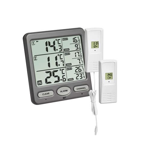 Tfa Dostmann Wireless Thermometer Trio Incl Transmitters