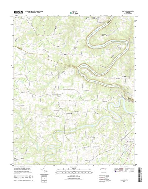 MyTopo Campaign Tennessee USGS Quad Topo Map