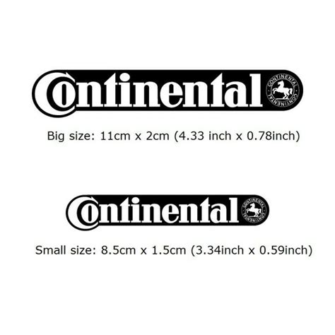 2pcs Continental Frame Sticker For Bike Bicycle Cycling Decals Cycle