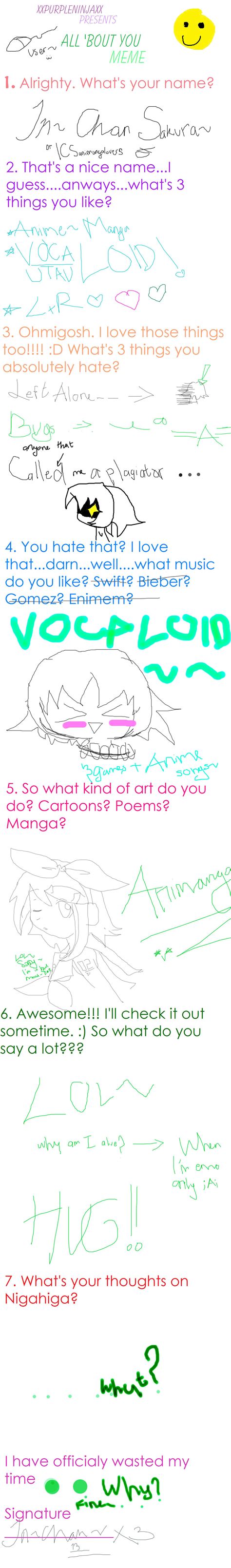 All about me meme by ICSanimangalovers on DeviantArt