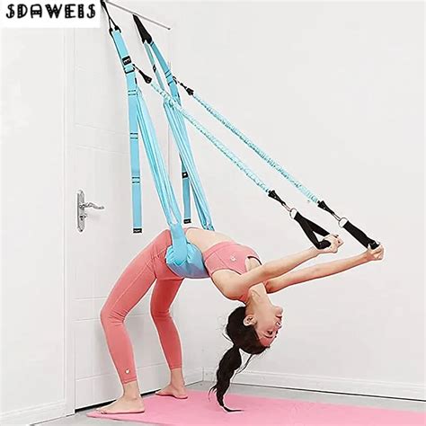 Adjustable Aerial Yoga Strap Elastic Stretch Door Hanging Yoga Belts