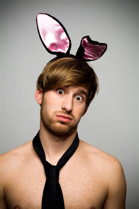 Man Wearing Bunny Ears Stock Images - Image: 22516914