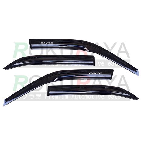 Honda Civic Ek9 Ek 4door So4 Sixth Generation 1996 2000 Mugen 9cm Width Window Door Visor